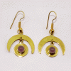 Wonderful Pink Ruby Cab Earring T - JBE999 Latest Collection Cab Round Shape With 18ct Gold Plating Dangle Earring